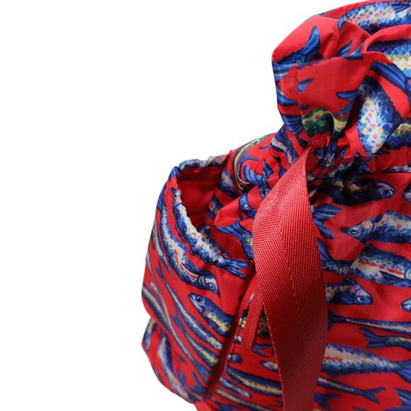 Vera Bradley Deluxe Drawstring Backpack - Fish Tale - NWT - Picture 6 of 10